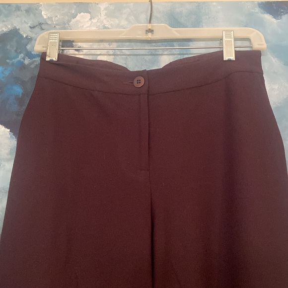 Cassis Wide Leg Cropped Stretch Crepe Pants - Picture 3 of 7